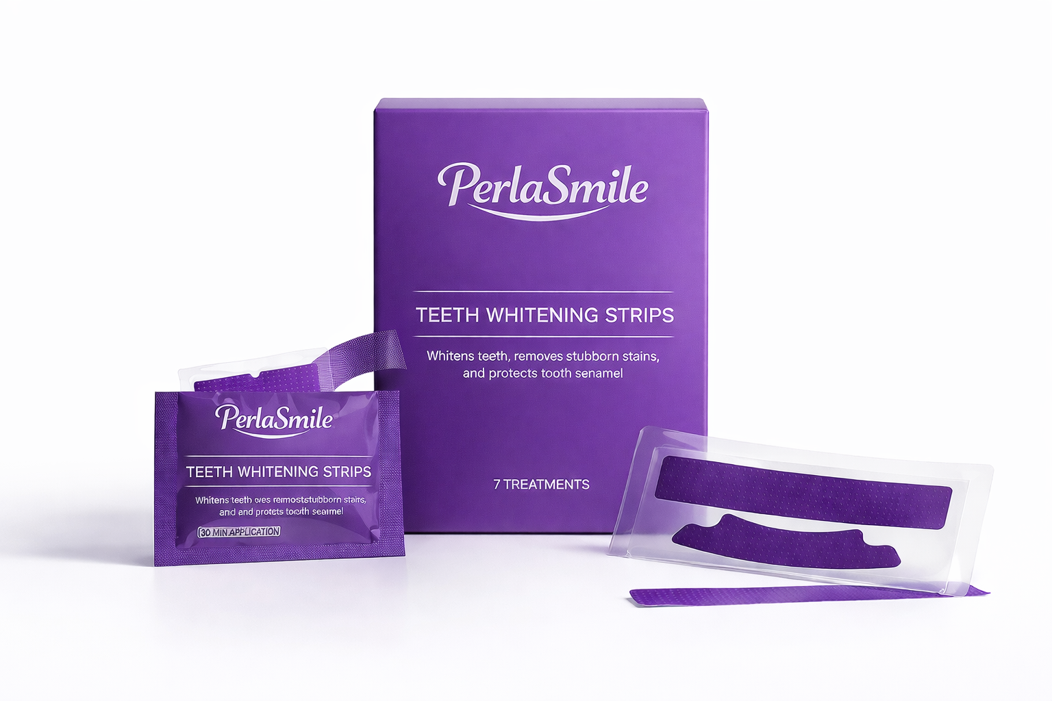 Purple Teeth Whitening Strips